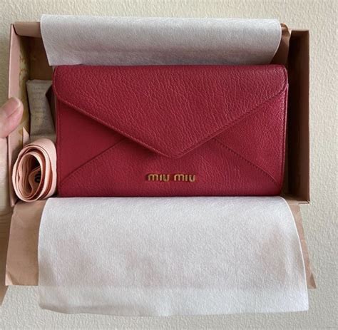 miu miu wallet on chain review|MIU MIU Goatskin Madras Bi.